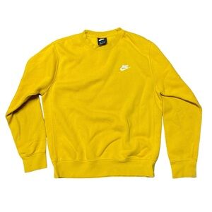 Nike sweatshirt Yellow SMALL hoodie Women’s￼